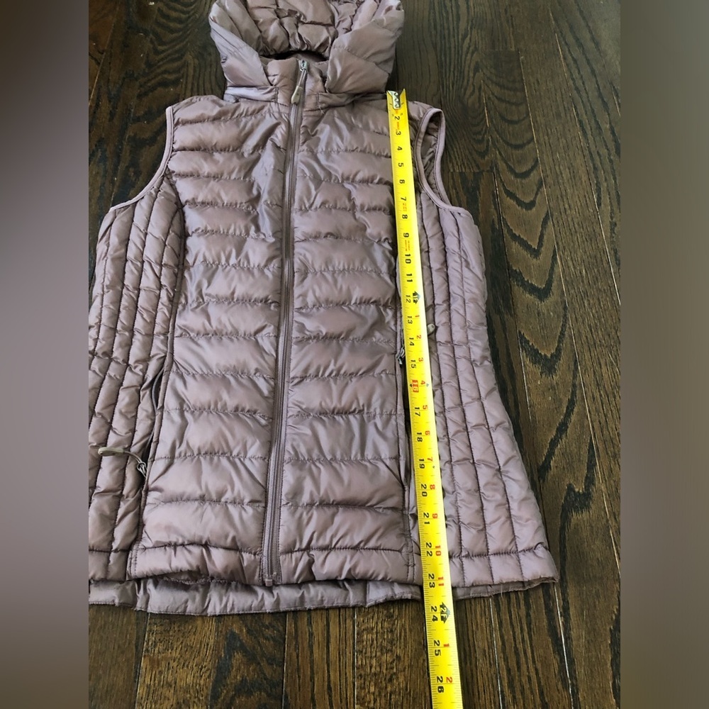 32 Degrees Women’s XS Mauve Pink Down Hooded Puffer Vest w/Pockets - EUC! - Picture 7 of 12